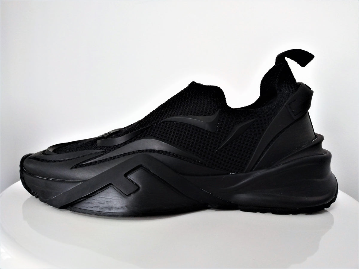 FENDI Flow Sneaker Mesh Black and Red Men Size 10 Fendi Flow Slip-On Mesh Sneakers Men Size 10 US New | eBay main image 3